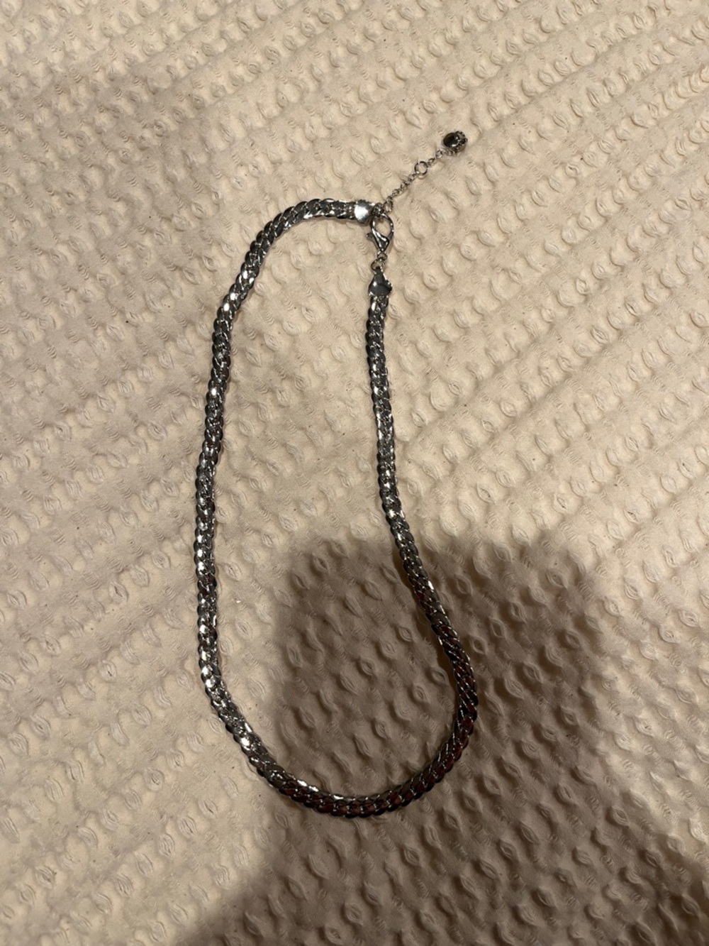 Silver Tone Chain Necklace - Classic Chunky Link- S chain-gorgeous -NWOT